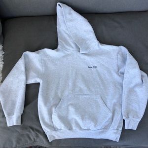 Sporty & Rich Grey Embroidered Hoodie